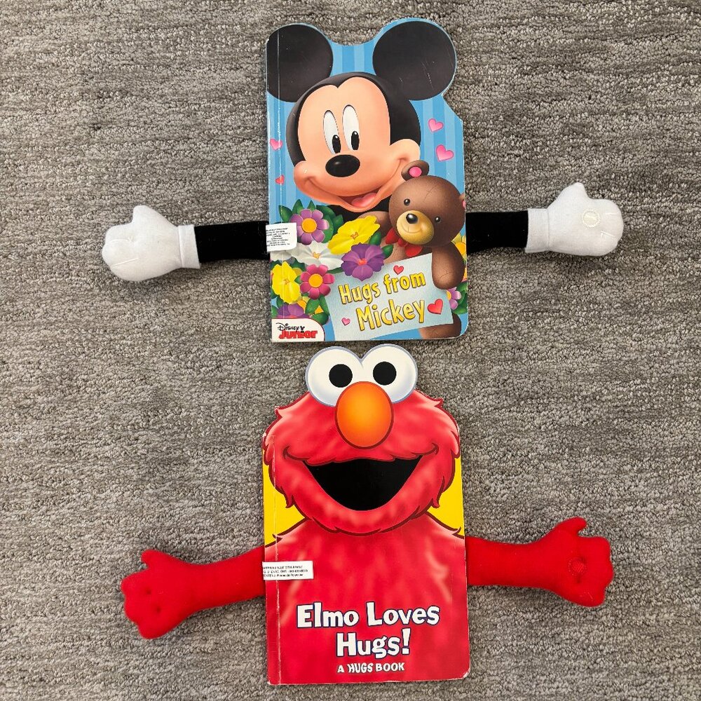 Baby Books - Toddler Books - Mickey Mouse - Elmo - Disney - Sesame Street
